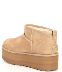 UGG Classic Ultra Mini Platform Suede Booties