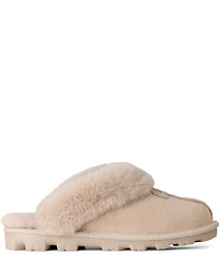 UGG Coquette Suede Signature Logo Detail Cold Weather Slippers