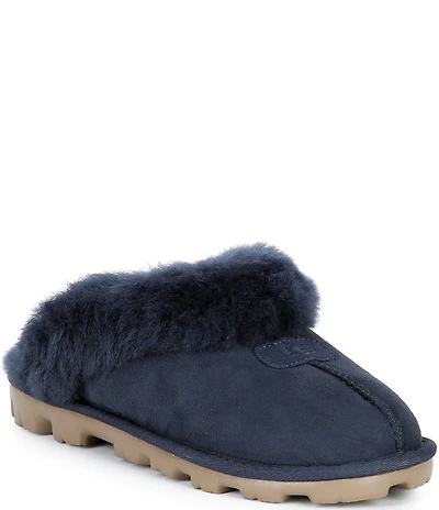 UGG Coquette Suede Signature Logo Detail Cold Weather Slippers