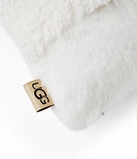 UGG Corben Faux Fur Patchwork Decorative Throw Lumbar Pillow