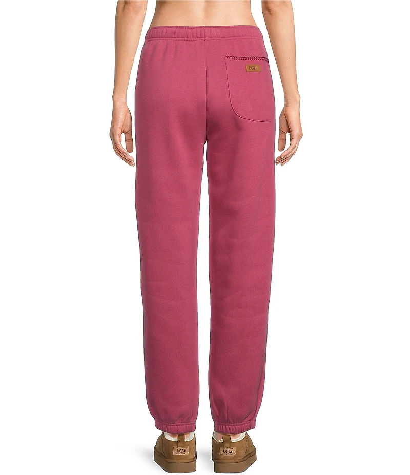 UGG Coordinating Cotton Fleece Elastic Waist Whipstitch Classic Sweatpants