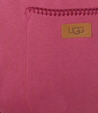 UGG Coordinating Cotton Fleece Elastic Waist Whipstitch Classic Sweatpants