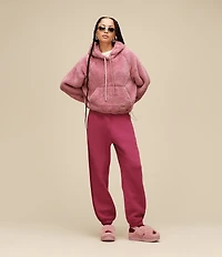 UGG Coordinating Cotton Fleece Elastic Waist Whipstitch Classic Sweatpants