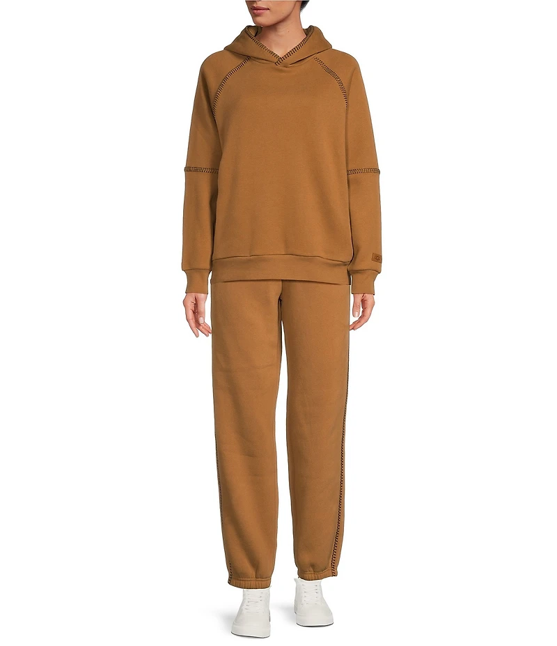 UGG Cotton Fleece Elastic Waist Whipstitch Classic Sweatpants