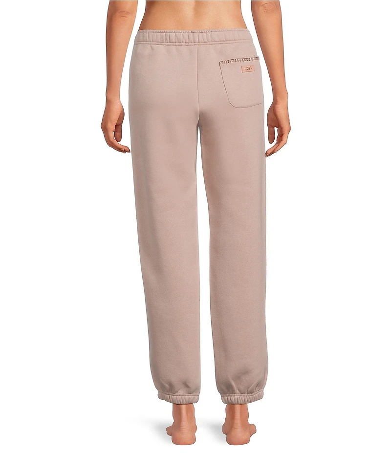 UGG Coordinating Cotton Fleece Elastic Waist Whipstitch Classic Sweatpants