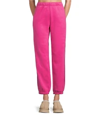 UGG Coordinating Cotton Fleece Elastic Waist Whipstitch Classic Sweatpants