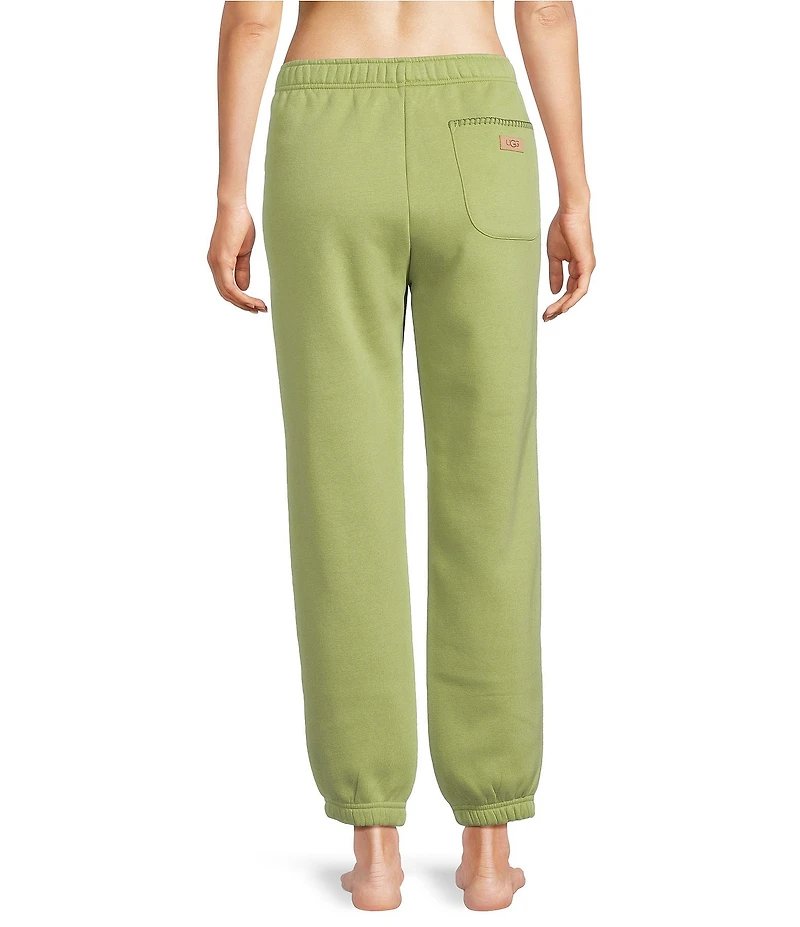 UGG Coordinating Cotton Fleece Elastic Waist Whipstitch Classic Sweatpants