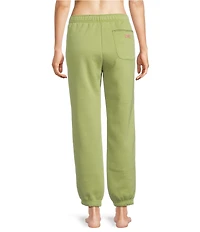 UGG Coordinating Cotton Fleece Elastic Waist Whipstitch Classic Sweatpants