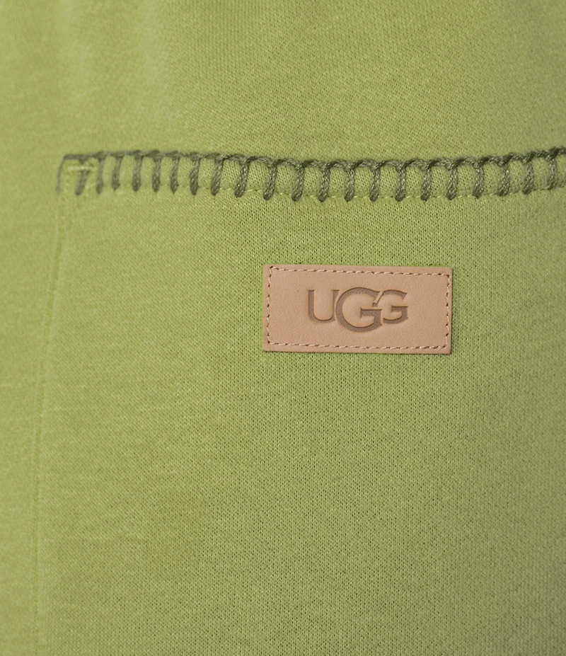 UGG Coordinating Cotton Fleece Elastic Waist Whipstitch Classic Sweatpants