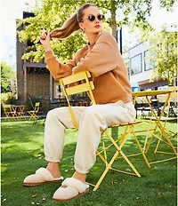 UGG Coordinating Cotton Fleece Elastic Waist Whipstitch Classic Sweatpants