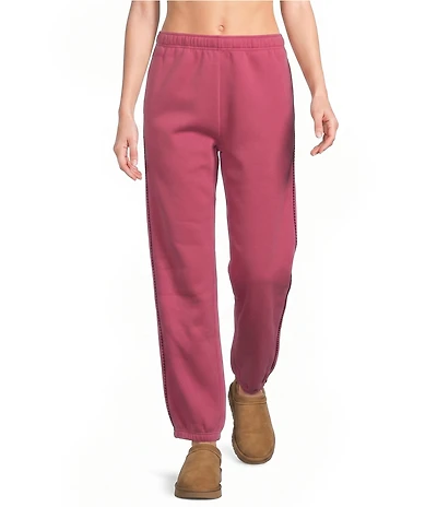 UGG Coordinating Cotton Fleece Elastic Waist Whipstitch Classic Sweatpants