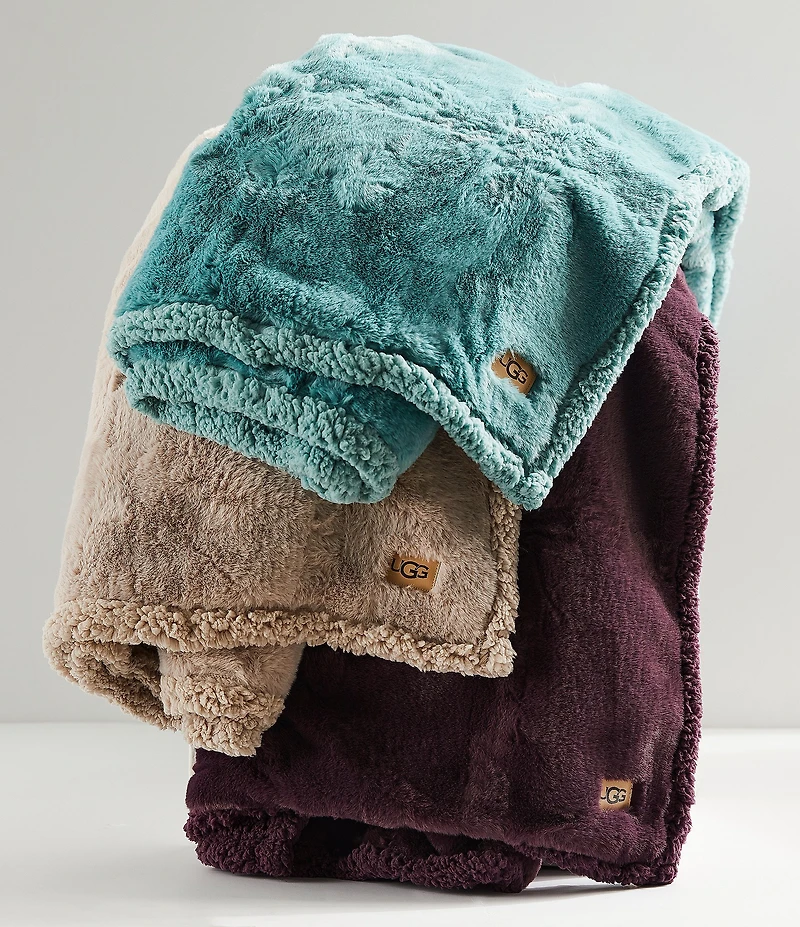 UGG Cynthia Faux Fur Throw Blanket