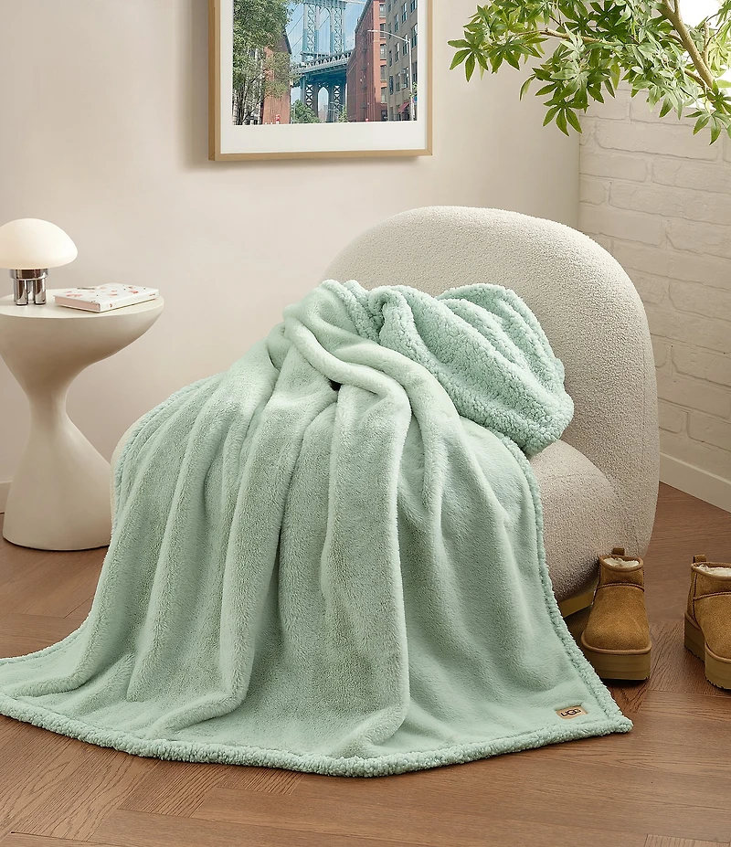 UGG Cynthia Faux Fur Plush Throw Blanket