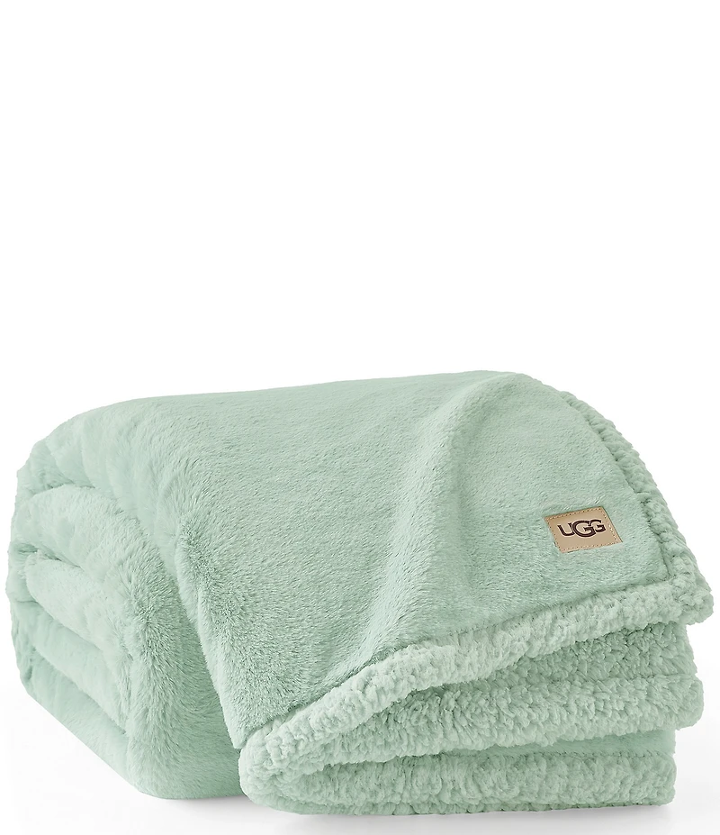 UGG Cynthia Faux Fur Plush Throw Blanket
