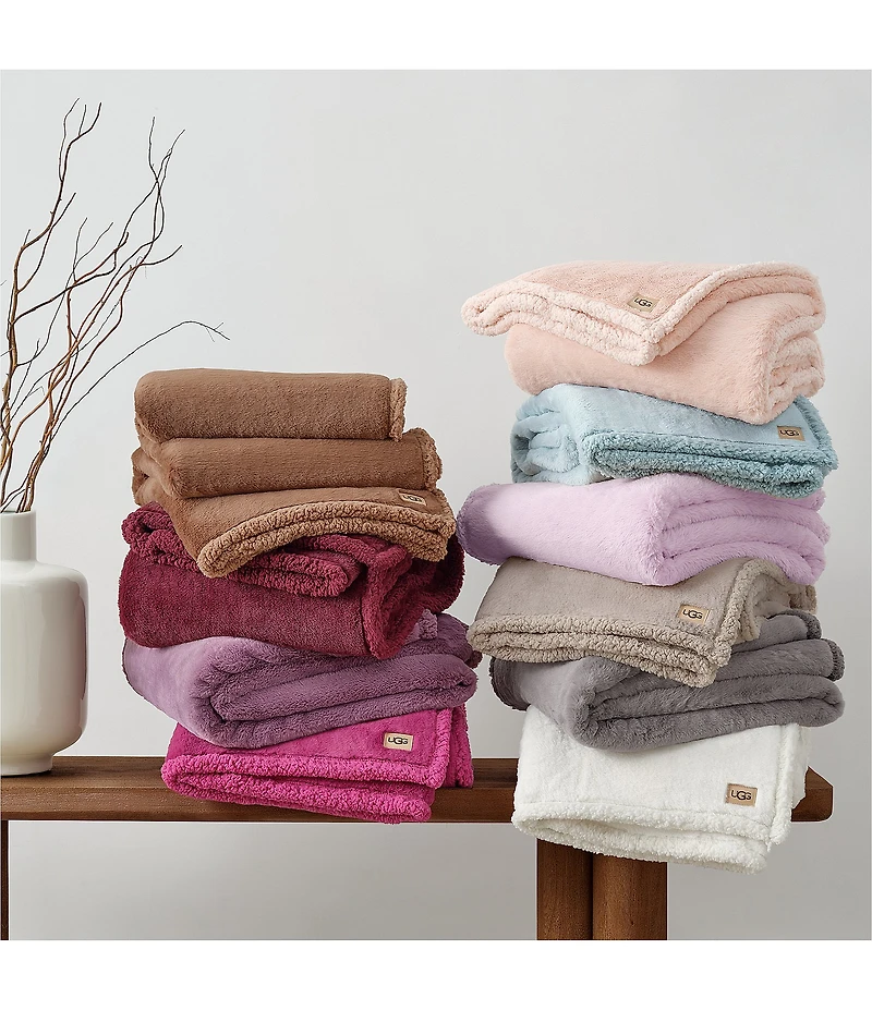 UGG Cynthia Faux Fur Throw Blanket