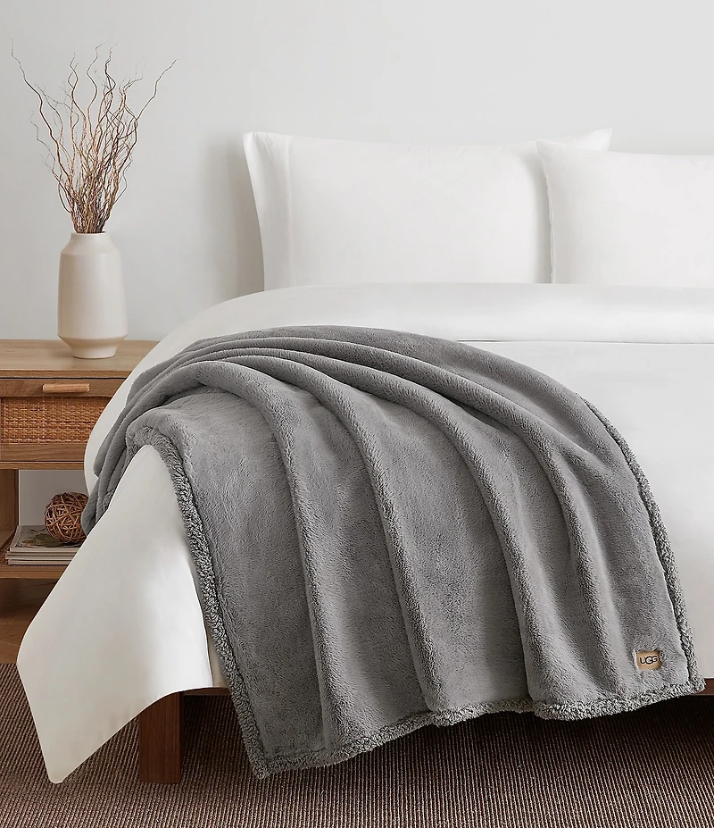 UGG Cynthia Faux Fur Throw Blanket