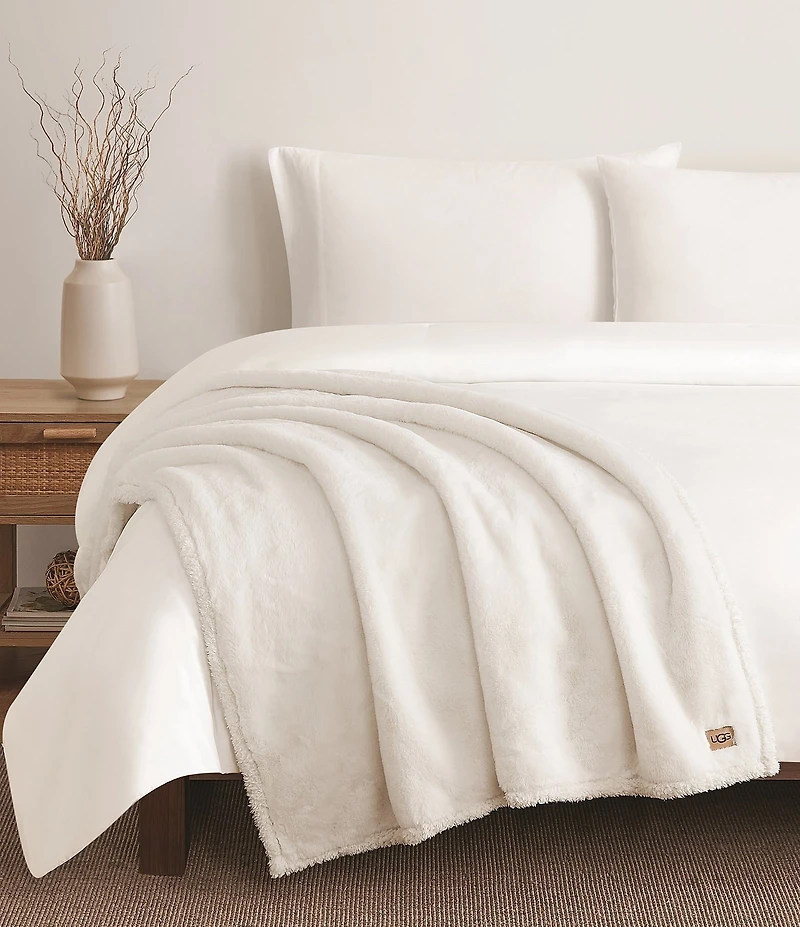 UGG Cynthia Faux Fur Throw Blanket