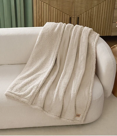 UGG Cynthia Faux Fur Plush Throw Blanket