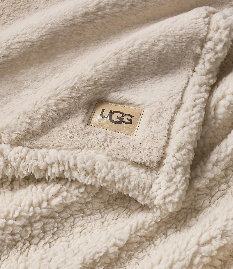 UGG Cynthia Faux Fur Plush Throw Blanket