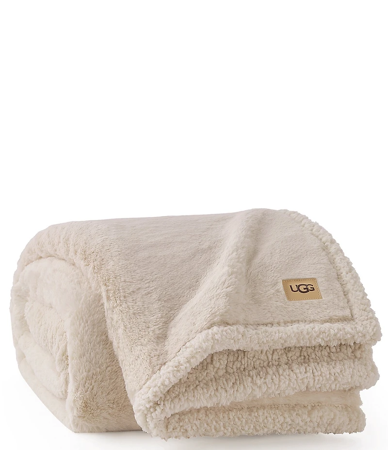 UGG Cynthia Faux Fur Plush Throw Blanket