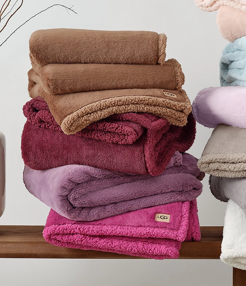 UGG Cynthia Faux Fur Throw Blanket