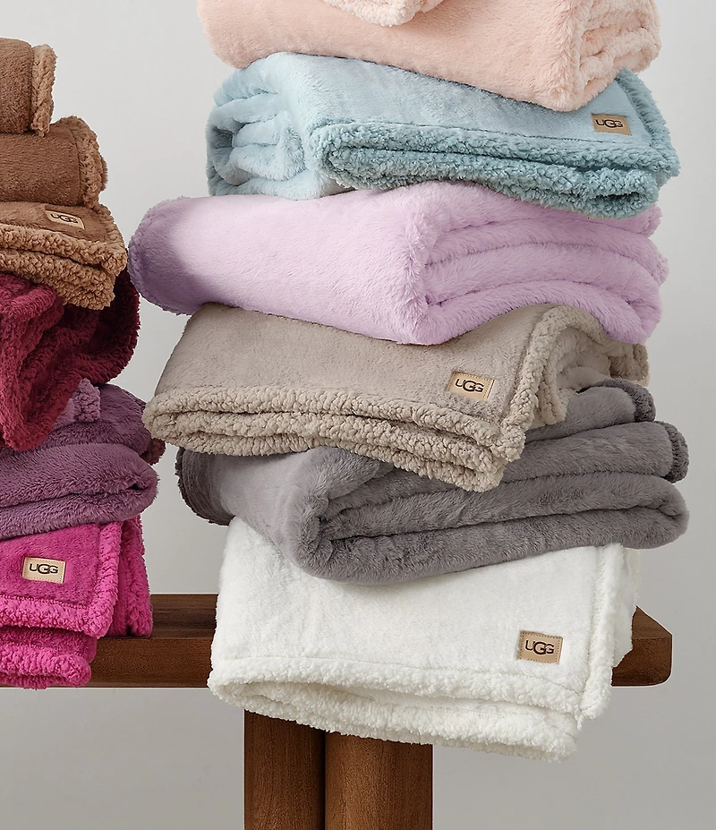 UGG Cynthia Faux Fur Throw Blanket