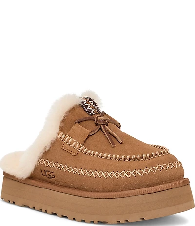 UGG Disquette Alpine Suede Platform Slippers