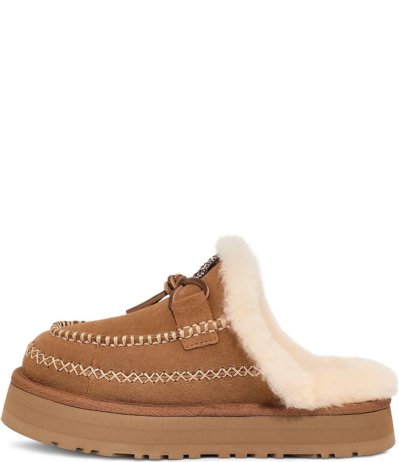 UGG Disquette Alpine Suede Platform Slippers