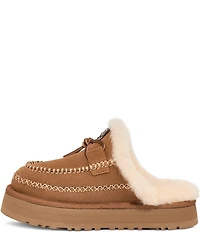 UGG Disquette Alpine Suede Platform Slippers