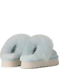 UGG Disquette Chalet Suede Sheepskin Collar Indoor/Outdoor Mule Slippers