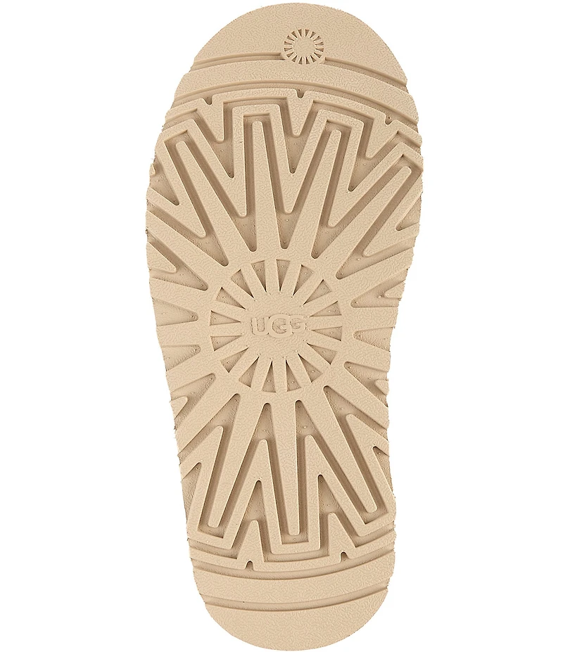 UGG Disquette Suede Fur Platform Slippers