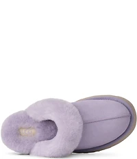 UGG Disquette Suede Fur Platform Slippers