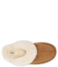 UGG Disquette Suede Fur Platform Slippers