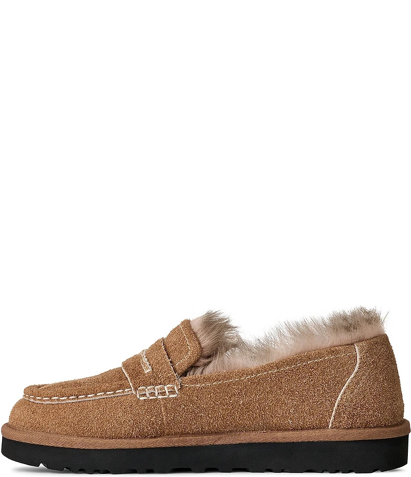 UGG Ellis Hairy Suede Loafers
