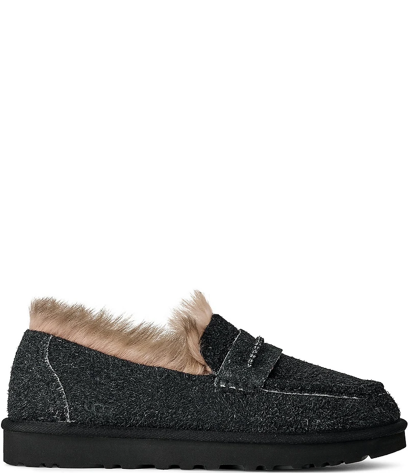 UGG Ellis Hairy Suede Loafers