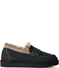 UGG Ellis Hairy Suede Loafers