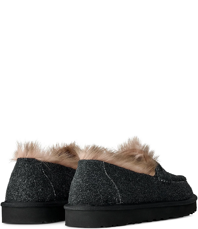 UGG Ellis Hairy Suede Loafers