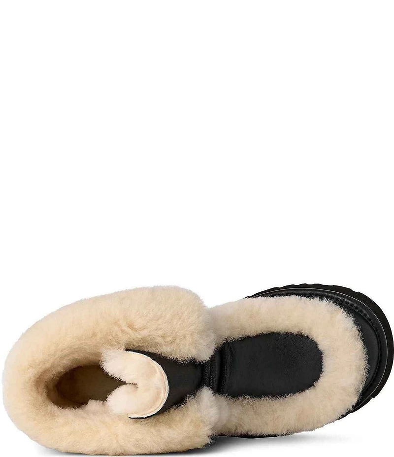 UGG Esmee Lace Up Leather Platform Booties