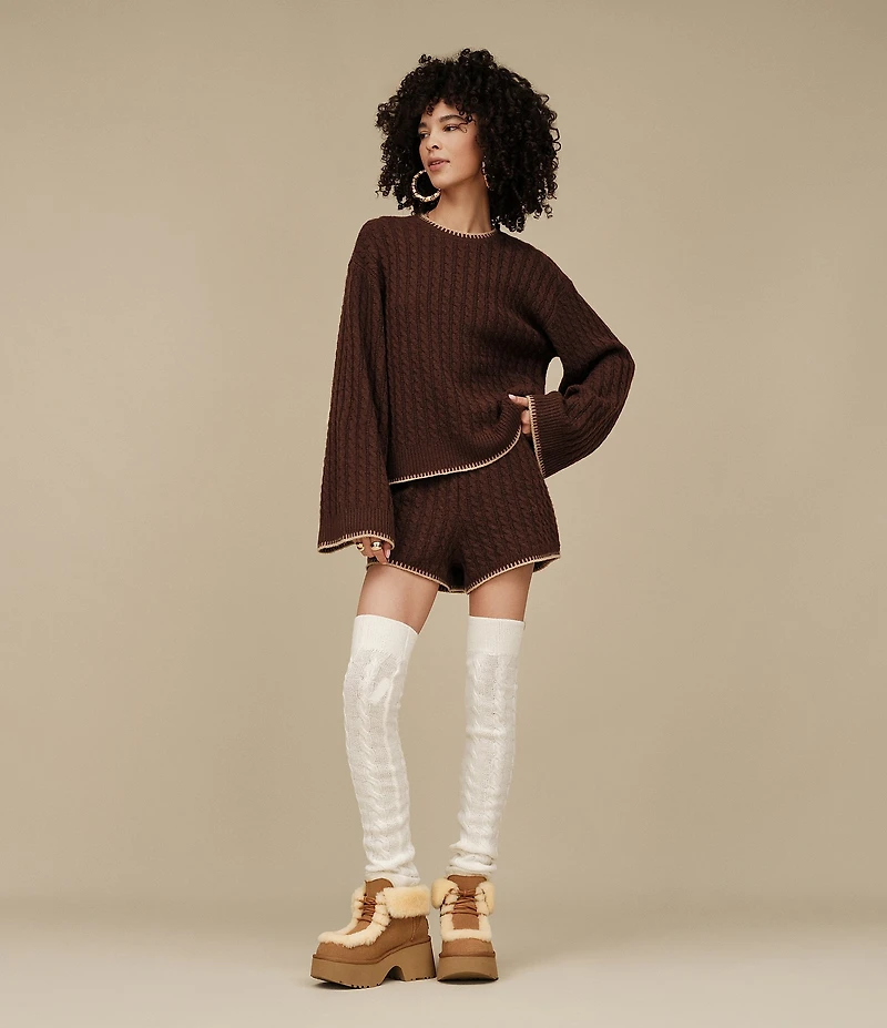 UGG Esmee Lace Up Suede Platform Booties