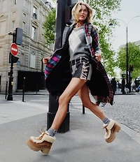 UGG Esmee Lace Up Suede Platform Booties