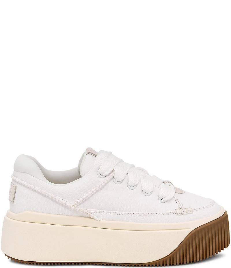 UGG Ez-Duzzit Essential Lace Up Canvas Platform Sneakers