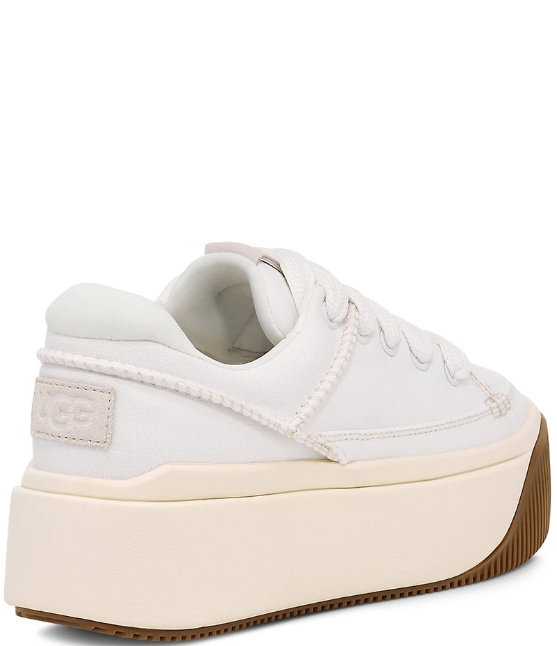UGG Ez-Duzzit Essential Lace Up Canvas Platform Sneakers