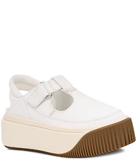 UGG Ez-Duzzit T-Strap Canvas Platform Mary Jane Sneakers