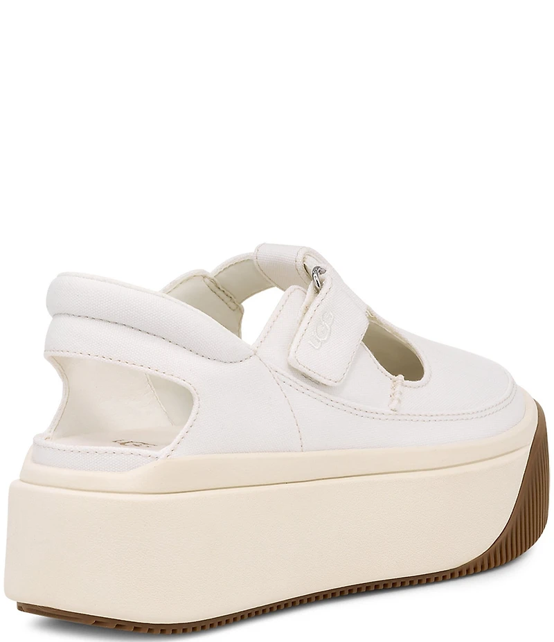UGG Ez-Duzzit T-Strap Canvas Platform Mary Jane Sneakers