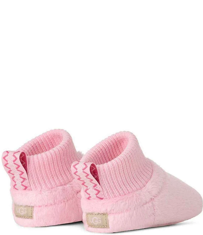 UGG Girls' Baby Nesti Bootie Washable Crib Shoes (Infant)
