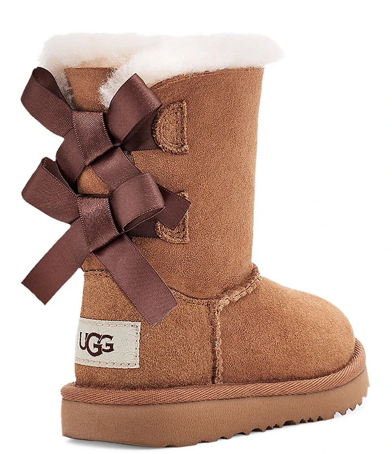 UGG Girls' Bailey Bow II Suede Water Resistant Family Matching Boots (Infant)