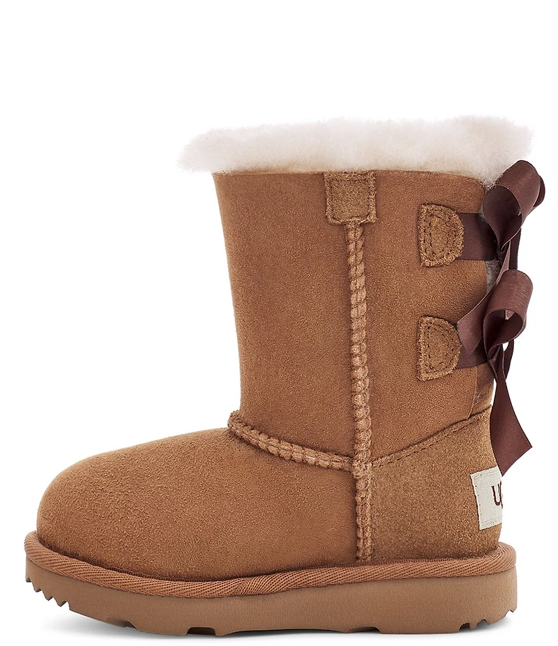 UGG Girls' Bailey Bow II Suede Water Resistant Family Matching Boots (Infant)