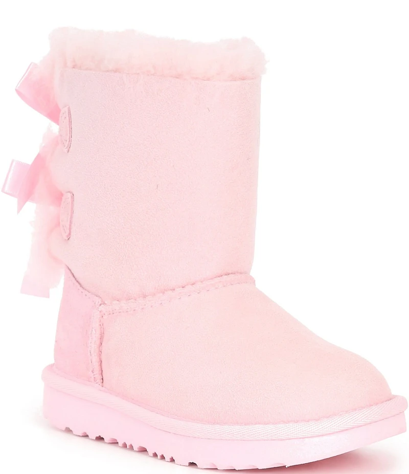 UGG Girls' Bailey Bow II Suede Water Resistant Family Matching Boots (Infant)
