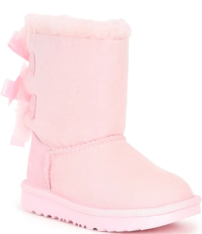 UGG Girls' Bailey Bow II Suede Water Resistant Family Matching Boots (Infant)