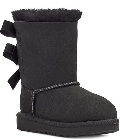 UGG Girls' Bailey Bow II Suede Water Resistant Family Matching Boots (Infant)